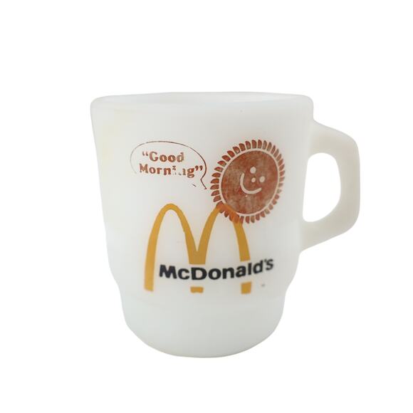 Vintage Anchor Hocking Fire King McDonalds Branded Mug - Picture 1 of 5